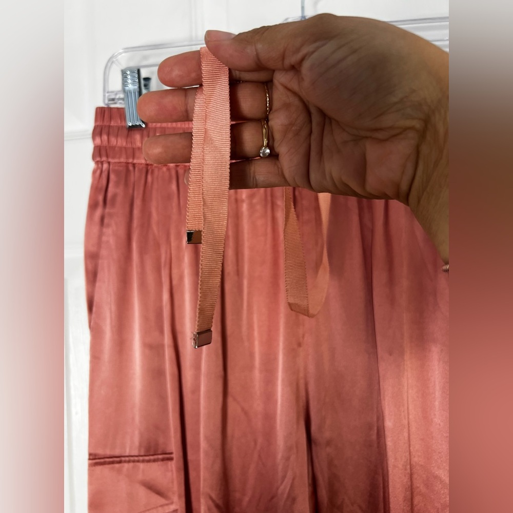 NWT CAMI NYC Silk Blend Pink Joggers Pants Sz S - Picture 5 of 14